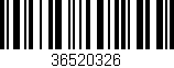 Código de barras (EAN, GTIN, SKU, ISBN): '36520326'