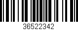 Código de barras (EAN, GTIN, SKU, ISBN): '36522342'