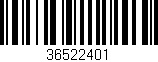 Código de barras (EAN, GTIN, SKU, ISBN): '36522401'