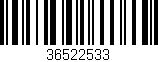 Código de barras (EAN, GTIN, SKU, ISBN): '36522533'