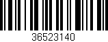 Código de barras (EAN, GTIN, SKU, ISBN): '36523140'