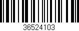 Código de barras (EAN, GTIN, SKU, ISBN): '36524103'