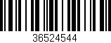 Código de barras (EAN, GTIN, SKU, ISBN): '36524544'
