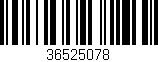 Código de barras (EAN, GTIN, SKU, ISBN): '36525078'