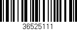 Código de barras (EAN, GTIN, SKU, ISBN): '36525111'