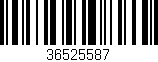 Código de barras (EAN, GTIN, SKU, ISBN): '36525587'