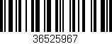 Código de barras (EAN, GTIN, SKU, ISBN): '36525967'