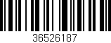 Código de barras (EAN, GTIN, SKU, ISBN): '36526187'