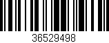 Código de barras (EAN, GTIN, SKU, ISBN): '36529498'