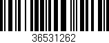 Código de barras (EAN, GTIN, SKU, ISBN): '36531262'