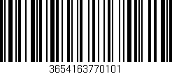 Código de barras (EAN, GTIN, SKU, ISBN): '3654163770101'