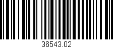 Código de barras (EAN, GTIN, SKU, ISBN): '36543.02'