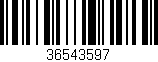 Código de barras (EAN, GTIN, SKU, ISBN): '36543597'