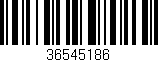 Código de barras (EAN, GTIN, SKU, ISBN): '36545186'