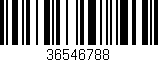 Código de barras (EAN, GTIN, SKU, ISBN): '36546788'