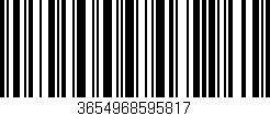 Código de barras (EAN, GTIN, SKU, ISBN): '3654968595817'