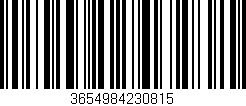Código de barras (EAN, GTIN, SKU, ISBN): '3654984230815'