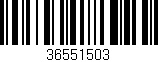 Código de barras (EAN, GTIN, SKU, ISBN): '36551503'