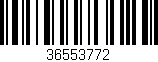 Código de barras (EAN, GTIN, SKU, ISBN): '36553772'