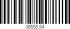 Código de barras (EAN, GTIN, SKU, ISBN): '36555.04'