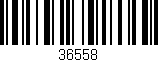 Código de barras (EAN, GTIN, SKU, ISBN): '36558'