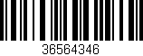 Código de barras (EAN, GTIN, SKU, ISBN): '36564346'