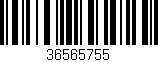 Código de barras (EAN, GTIN, SKU, ISBN): '36565755'