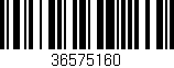 Código de barras (EAN, GTIN, SKU, ISBN): '36575160'
