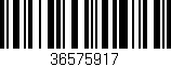 Código de barras (EAN, GTIN, SKU, ISBN): '36575917'