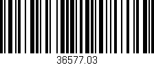 Código de barras (EAN, GTIN, SKU, ISBN): '36577.03'