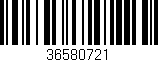 Código de barras (EAN, GTIN, SKU, ISBN): '36580721'