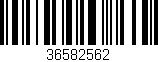 Código de barras (EAN, GTIN, SKU, ISBN): '36582562'