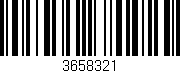 Código de barras (EAN, GTIN, SKU, ISBN): '3658321'