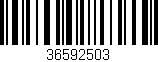 Código de barras (EAN, GTIN, SKU, ISBN): '36592503'