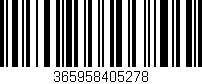 Código de barras (EAN, GTIN, SKU, ISBN): '365958405278'