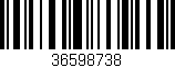 Código de barras (EAN, GTIN, SKU, ISBN): '36598738'