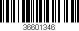 Código de barras (EAN, GTIN, SKU, ISBN): '36601346'