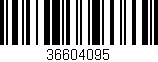 Código de barras (EAN, GTIN, SKU, ISBN): '36604095'