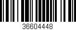 Código de barras (EAN, GTIN, SKU, ISBN): '36604448'