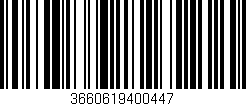 Código de barras (EAN, GTIN, SKU, ISBN): '3660619400447'