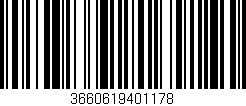 Código de barras (EAN, GTIN, SKU, ISBN): '3660619401178'