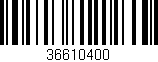 Código de barras (EAN, GTIN, SKU, ISBN): '36610400'