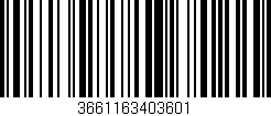 Código de barras (EAN, GTIN, SKU, ISBN): '3661163403601'