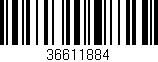 Código de barras (EAN, GTIN, SKU, ISBN): '36611884'