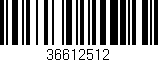 Código de barras (EAN, GTIN, SKU, ISBN): '36612512'