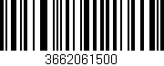 Código de barras (EAN, GTIN, SKU, ISBN): '3662061500'