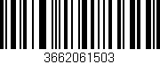 Código de barras (EAN, GTIN, SKU, ISBN): '3662061503'