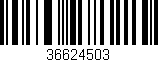 Código de barras (EAN, GTIN, SKU, ISBN): '36624503'