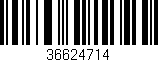 Código de barras (EAN, GTIN, SKU, ISBN): '36624714'