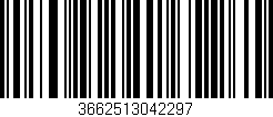 Código de barras (EAN, GTIN, SKU, ISBN): '3662513042297'